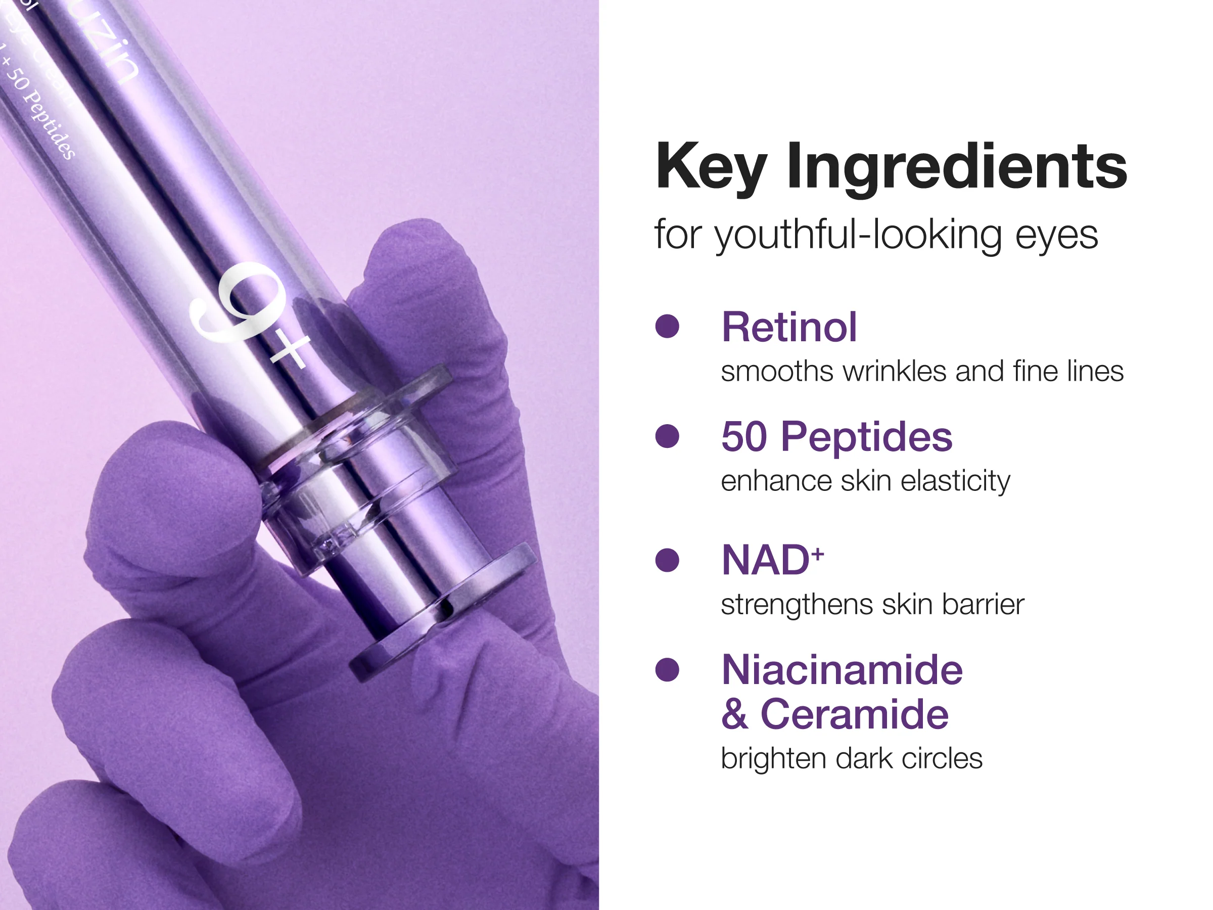 Numbuzin No.9 NAD+ Retinol Volumetox Eye Cream 10ml